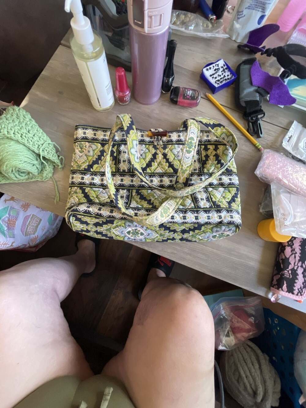 Vera Bradley Retired Cambridge Small Toggle Tote Purse Handbag